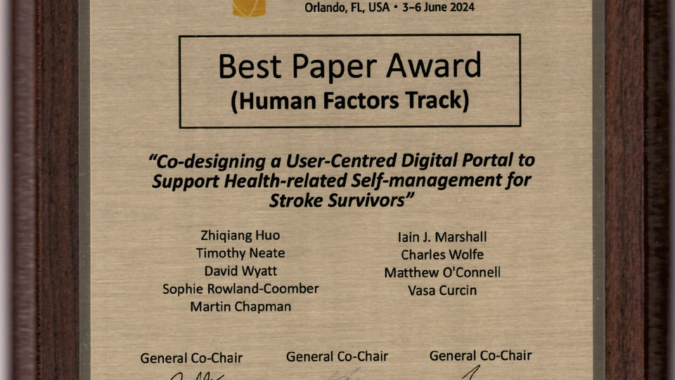 🏆 Best Paper Award at IEEE ICHI 2024!